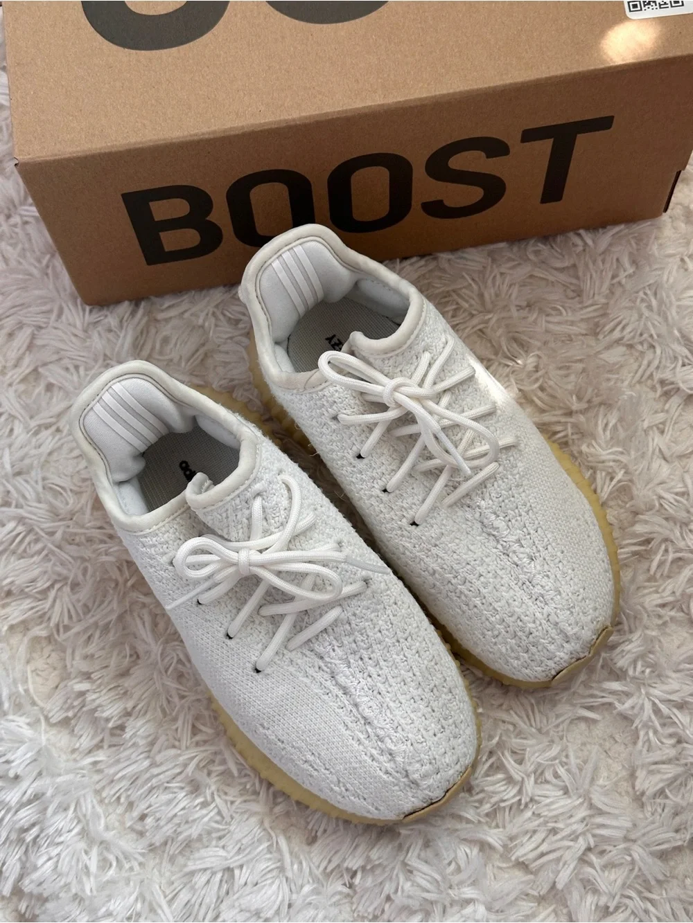 Yeezy Boost 350 v2 Infant White Knit Low-Top Sneakers size US10